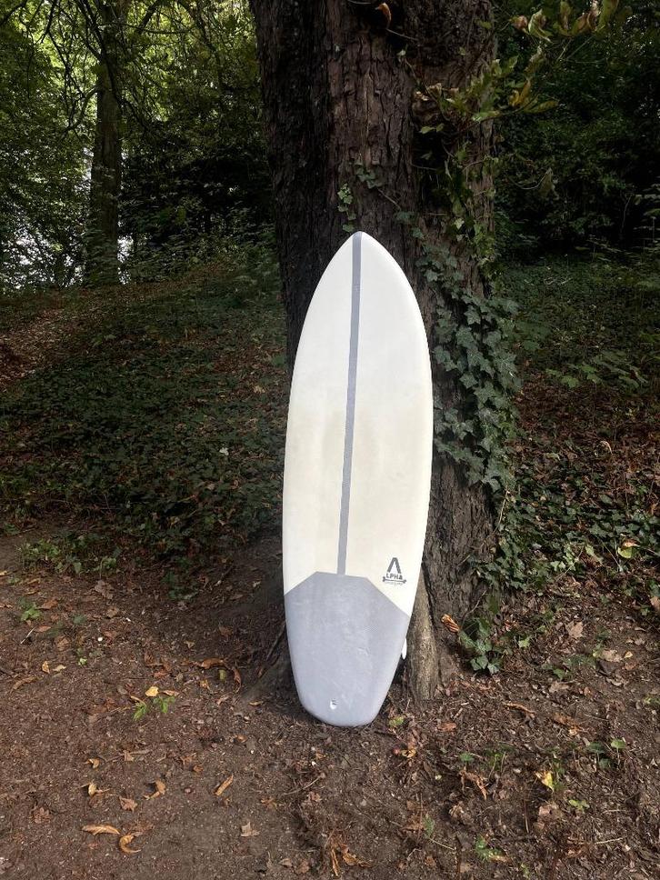 Surfplank Softdog Alpha series 5"6 incl. vinnen (nieuwstaat), Watersport en Boten, Golfsurfen, Zo goed als nieuw, Shortboard, Met vinnen