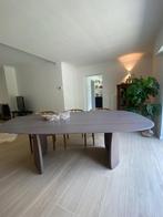 Tafel dolmen organisch ( Mobitec), Huis en Inrichting, Ophalen, 100 tot 150 cm, Eikenhout, Vijf personen of meer