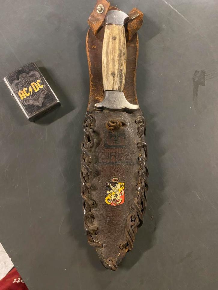 Vintage couteau scout Les Deux Diables, Verzamelen, Scouting, Gebruikt, Overige typen, Ophalen of Verzenden