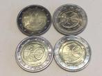Eurozone lot L 4 x 2 euro verschillende, Postzegels en Munten, Ophalen of Verzenden, 2 euro