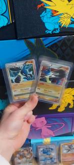 2x lucario lv x exc, Ophalen of Verzenden, Zo goed als nieuw, Meerdere kaarten, Foil