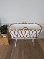 Vintage rotan wieg incl. Aerosleep matras en omrander, Kinderen en Baby's, Ophalen, Gebruikt, Minder dan 140 cm, Matras