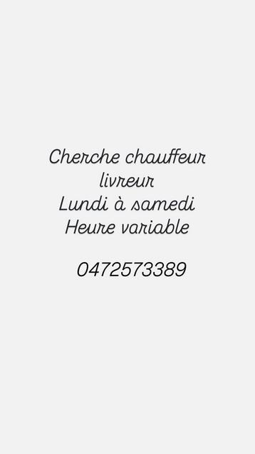 Chauffeur livreur, Tickets & Billets