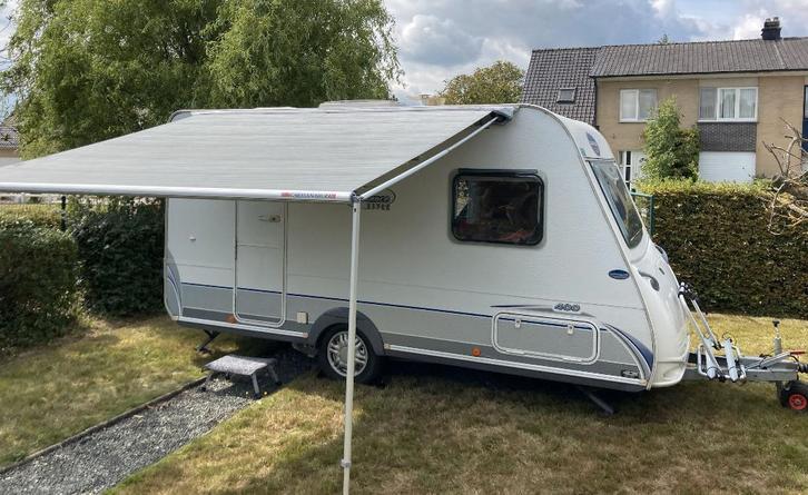 Caravelair Ambiance 400 – mover, voortent, Caravans en Kamperen, Caravans, Particulier, tot en met 4, 750 - 1000 kg, Treinzit