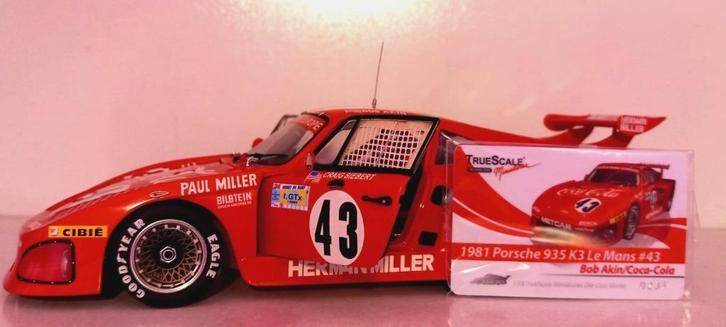 1/18 Porsche 935 k3 #43 Coca-Cola Bob Akin Le Mans 1981 TSM, Hobby en Vrije tijd, Modelauto's | 1:18, Nieuw, Auto, Overige merken