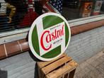 Castrol oud reclamebord, Verzamelen, Ophalen of Verzenden, Gebruikt, Reclamebord