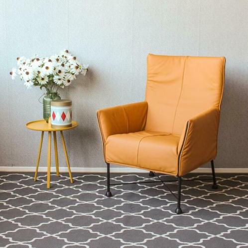 6 Prachtige Montis Charly fauteuils - Leem kleur zwart frame, Huis en Inrichting, Woonaccessoires | Overige, Zo goed als nieuw