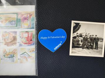 Sabena piloot fotosticker Valentijnsdag Belgisch vliegtuig beschikbaar voor biedingen