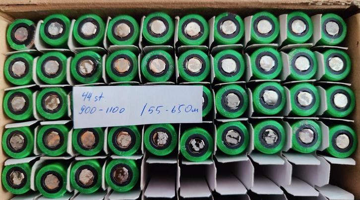 18650 batterijen, Doe-het-zelf en Bouw, Elektriciteit en Kabels, Gebruikt, Ophalen