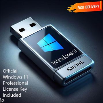 Windows 11 Professionnel 32 Go USB 3.2 avec Licence Officiel
