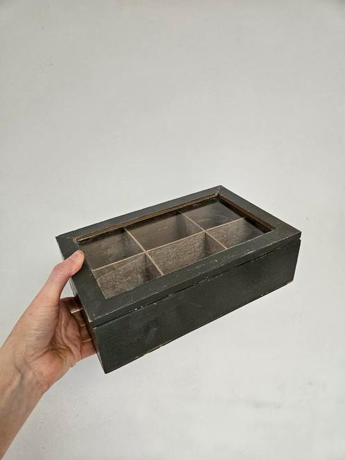 Houten theedoos, Huis en Inrichting, Woonaccessoires | Kisten, Gebruikt, Minder dan 50 cm, Minder dan 50 cm, Minder dan 50 cm