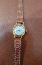 Vintage 18k gouden horloge zenith, Handtassen en Accessoires, Horloges | Dames, Goud, Gebruikt, Ophalen of Verzenden, Polshorloge
