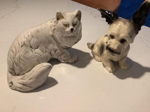 Kat en hond ( gestempeld en genummerd), Antiek en Kunst, Antiek | Keramiek en Aardewerk, Ophalen