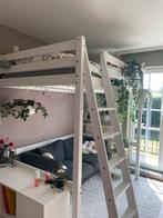 Hoogslaper stora wit: 140 cm breed, Enlèvement, Utilisé, 140 cm, Lit mezzanine