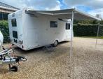 Caravan 6 pers .Caravelair met mover,luifel ,garage bj 2020, Treinzit, Bedrijf, Caravelair, Kachel