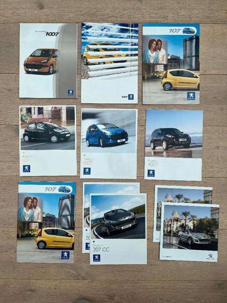 PEUGEOT FOLDERS, Boeken, Auto's | Folders en Tijdschriften, Peugeot, Ophalen of Verzenden