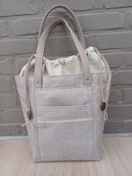 Beige handtas 26 op 20 op 13 cm. Handgemaakt, Ophalen of Verzenden, Nieuw, Beige, Handtas