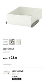 4x Ikea KOMPLEMENT Lade (50x58 cm), wit, voor PAX kast, Ophalen, Zo goed als nieuw