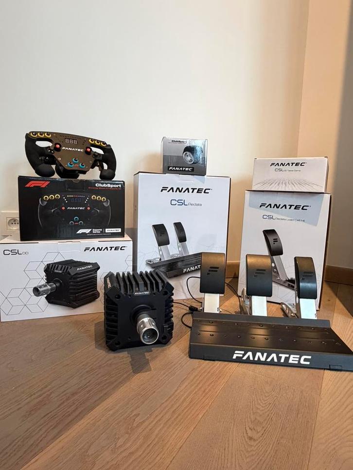 Fanatec CSL DD + F1 Esport V2 + Load Cell complet, Games en Spelcomputers, Spelcomputers | Overige Accessoires, Zo goed als nieuw