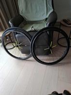 Twee complete rolstoel wielen 24 ich 25 inch, Ophalen, Zo goed als nieuw, Handbewogen rolstoel