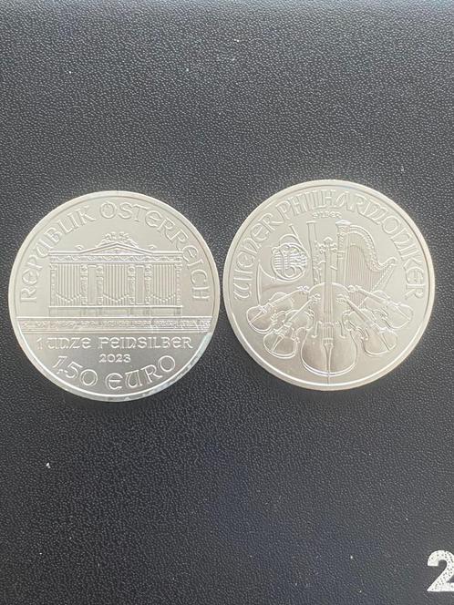 1 ounce Wiener Philharmoniker 2023 zilveren munt, Timbres & Monnaies, Métaux nobles & Lingots, Argent, Enlèvement ou Envoi