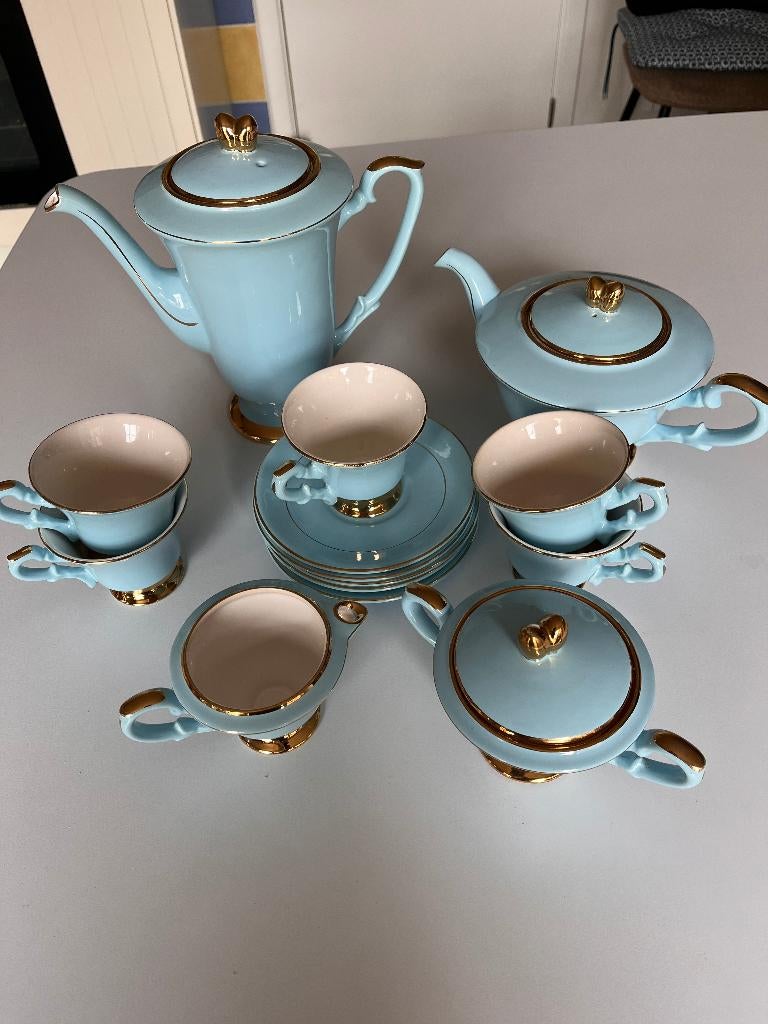 SERVICE À CAFÉ/THÉ VINTAGE, Antiquités & Art, Enlèvement