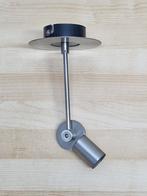 Spot de plafond réglable Lucide en acier inoxydable (LED), Enlèvement ou Envoi, Spot encastrable ou Spot mural, Comme neuf, Métal ou Aluminium