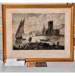 Claude Joseph Vernet (1714-1789) La Mer Calme Engraving ART, Antiek en Kunst, Kunst | Etsen en Gravures, Ophalen of Verzenden