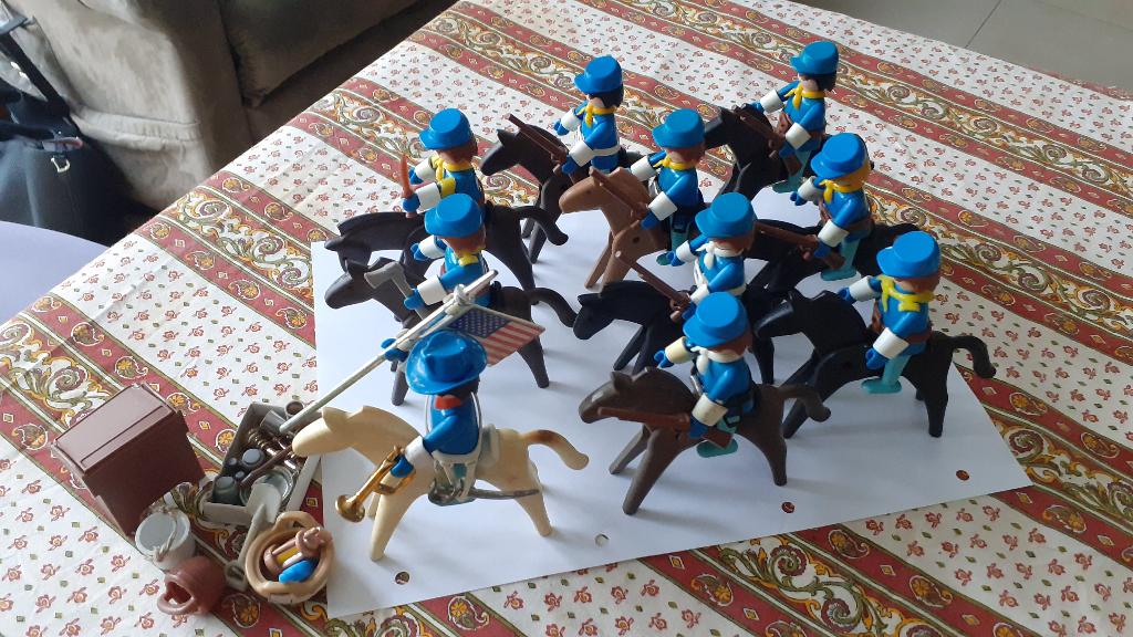Speelgoedset Playmobil Blue Tunics 1970, Kinderen en Baby's, Speelgoed | Playmobil, Gebruikt, Complete set, Ophalen