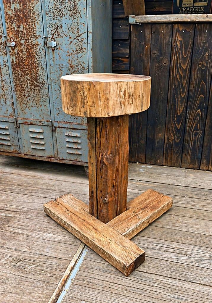 Unieke kruk gelimiteerd Hand Made, Huis en Inrichting, Krukjes, Zo goed als nieuw, Hout, Ophalen of Verzenden