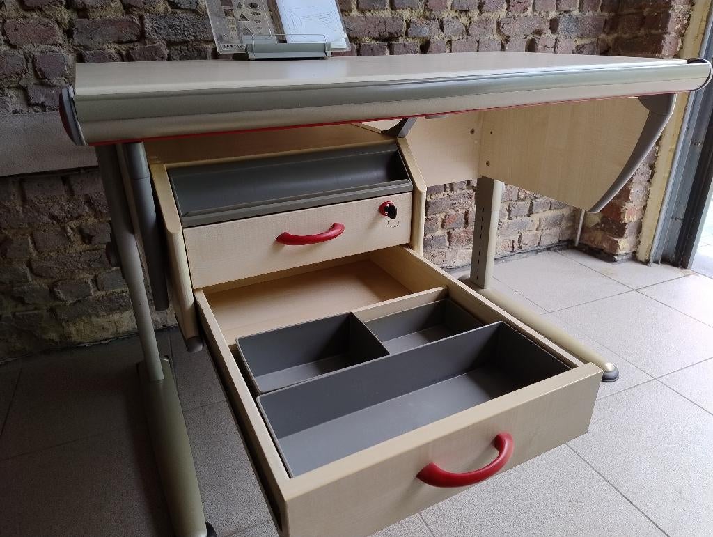 meegroeibureau merk Moll - model Champion, Maison & Meubles, Bureaux, Scandinave, Autres marques, Enlèvement, Utilisé