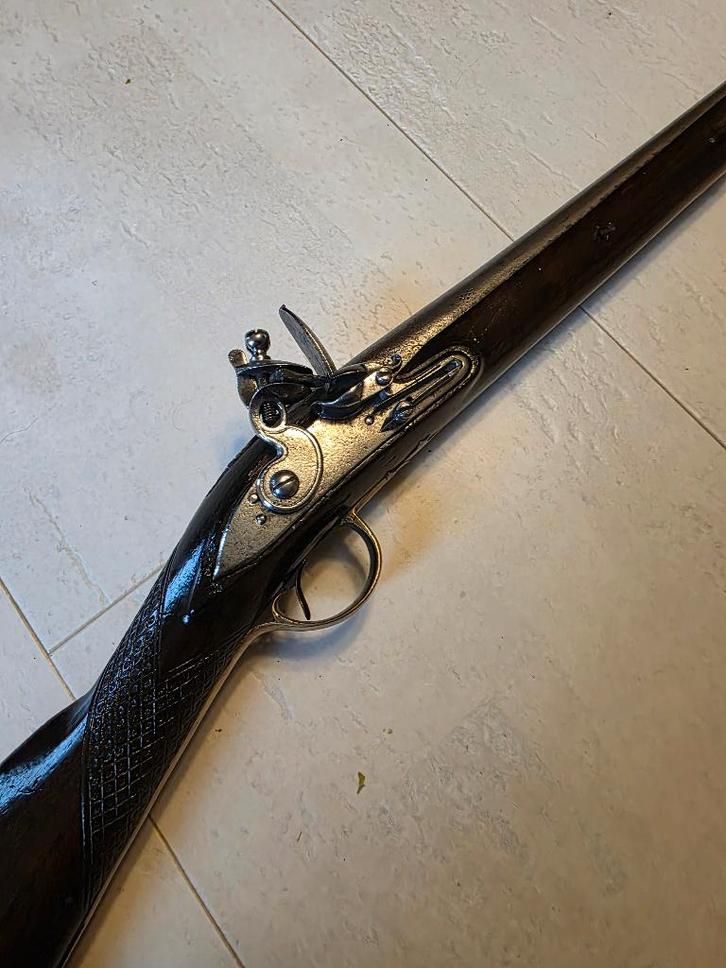 Authentiek Brits Flintlock Sporting Gun (ca. 1790-1810), Verzamelen, Militaria | Algemeen, Landmacht, Overige typen, Ophalen