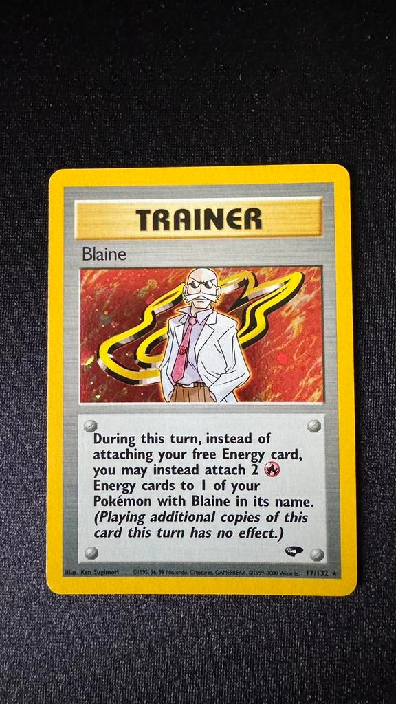 Blaine trainer holo, Ophalen of Verzenden, Zo goed als nieuw
