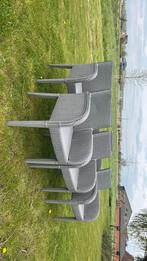 6 stoelen vincent sheppard, Huis en Inrichting, Stoelen, Ophalen, Gebruikt, Riet of Rotan, Grijs