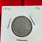 Frankrijk - 1 FRF Vichy regime prachtmunt -1942, Verzenden, Frankrijk, Losse munt
