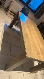 Houten tafel, Huis en Inrichting, Ophalen, Glas