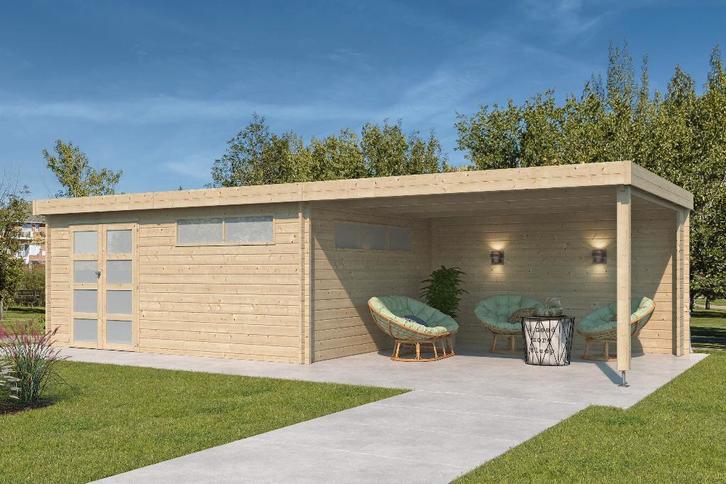 NIEUW Modern blokhut 4602EXT400ISO, Hobby en Vrije tijd, Overige Hobby en Vrije tijd, Nieuw, Verzenden