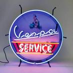 Vespa service neon licht reclame garage club decoratie, Ophalen, Nieuw, Lichtbak of (neon) lamp