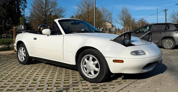 Mazda MX5 NA 1991, Autos, Mazda, Particulier, MX-5, Radio, Essence, Cabriolet, 2 portes, Boîte manuelle, Blanc, Enlèvement