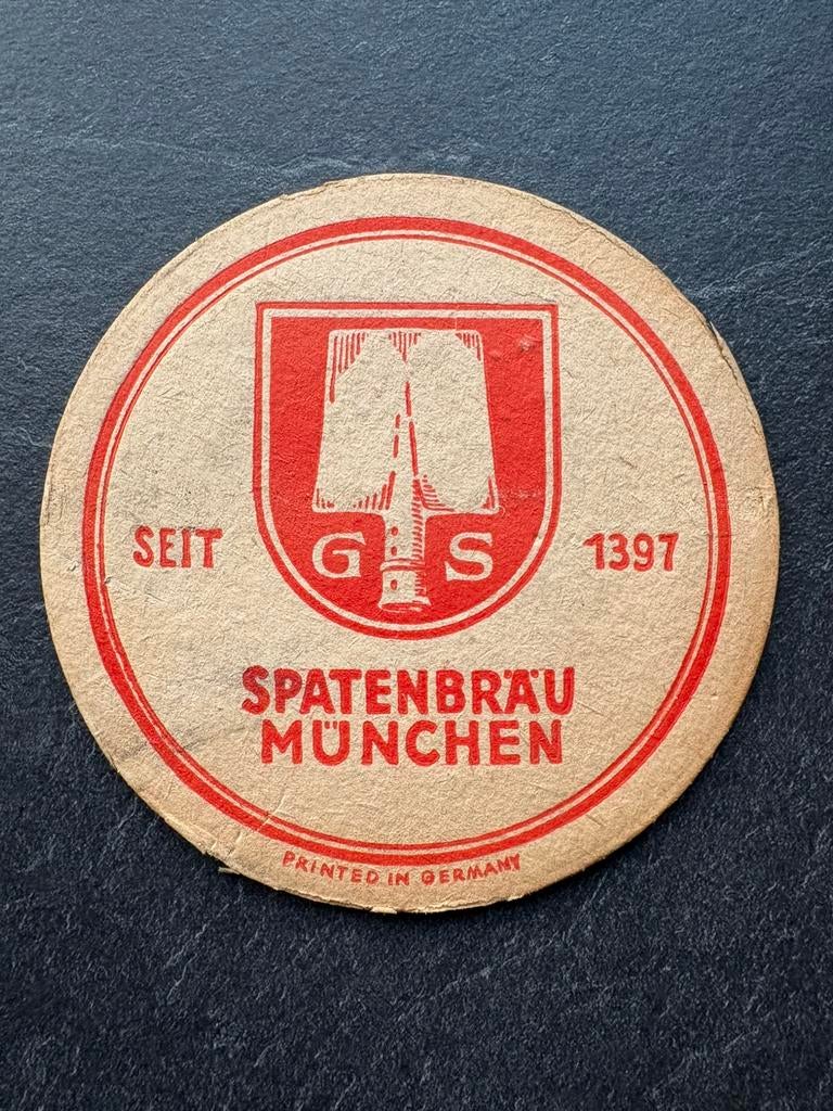Bierviltje  Spatenbrau G.S.    Vooroorlogs, Ophalen of Verzenden