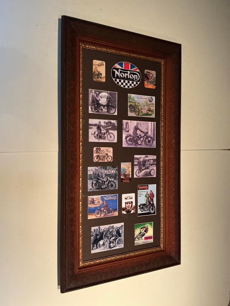 NORTON motocycle decokader, Ophalen of Verzenden, Zo goed als nieuw