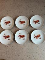 Set van 6 vintage visborden Mitterteich Bavaria, Ophalen of Verzenden