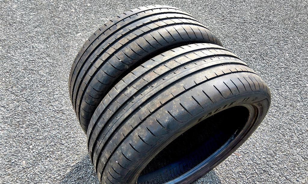 2 très bons pneus été 225/45-17 Goodyear Eagle F1, Ophalen, Gebruikt, 17 inch, Band(en)