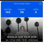 2 places pour le concert SOLD OUT de Rosalia à Anvers, Deux personnes