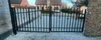 Klassieke poort 3 meter breed + 1 ongebruikte paal 1.60, Ophalen, Gebruikt, IJzer, Sierhekwerk