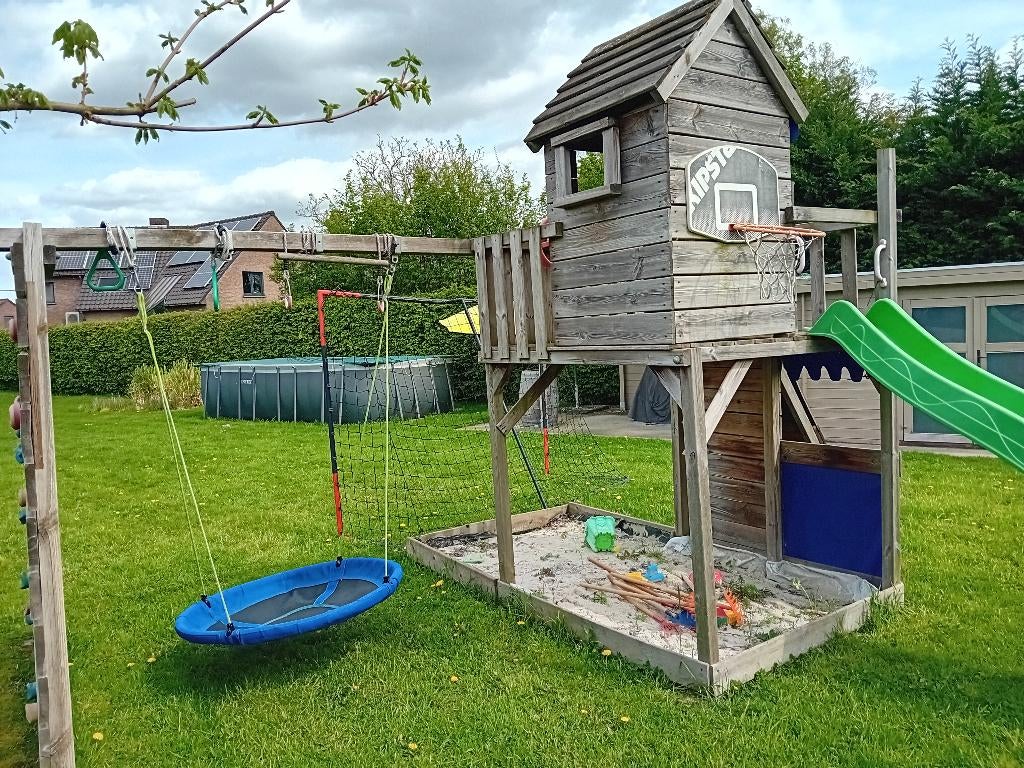 Houten speeltuin van Wicky, Kinderen en Baby's, Ophalen, Gebruikt, Schommel