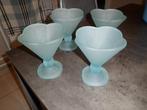 4 ijscoupes, Ophalen, Zo goed als nieuw, Glas