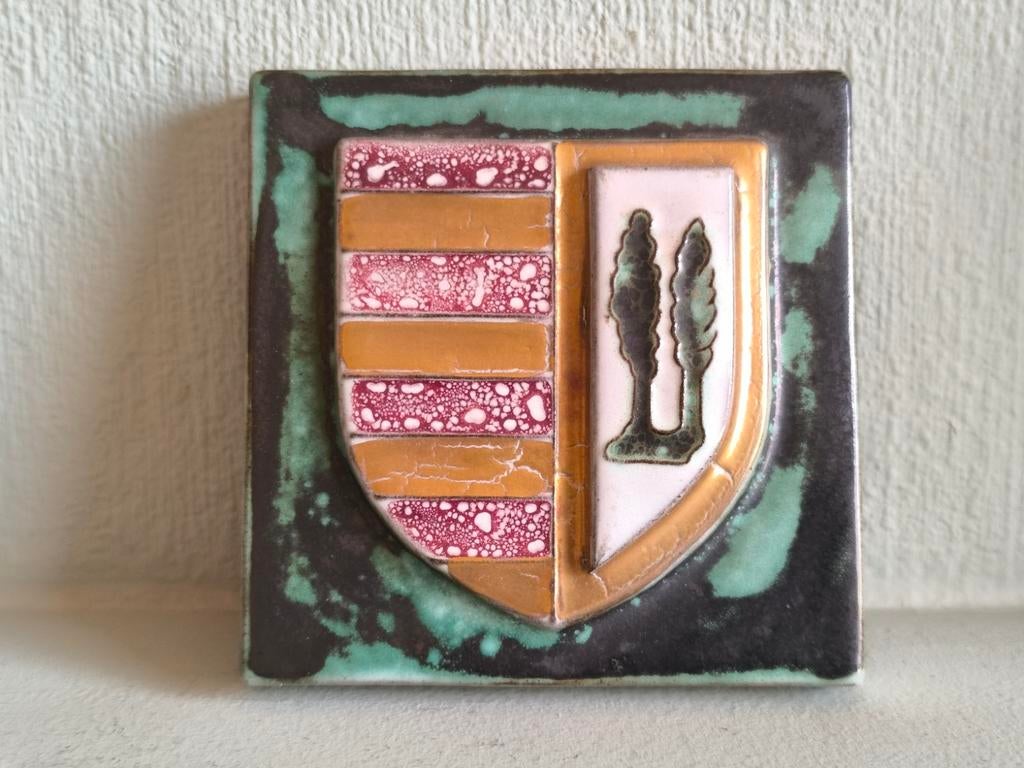 Keramiek wapenschild van Stokkem, Antiek en Kunst, Antiek | Keramiek en Aardewerk, Ophalen of Verzenden