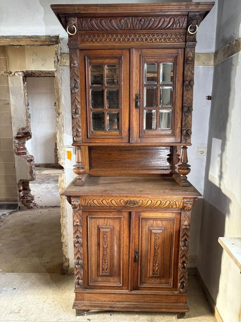 2 buffetkasten + uitschuifbare tafel, 25 à 50 cm, Avec tablette(s), 100 à 150 cm, Enlèvement