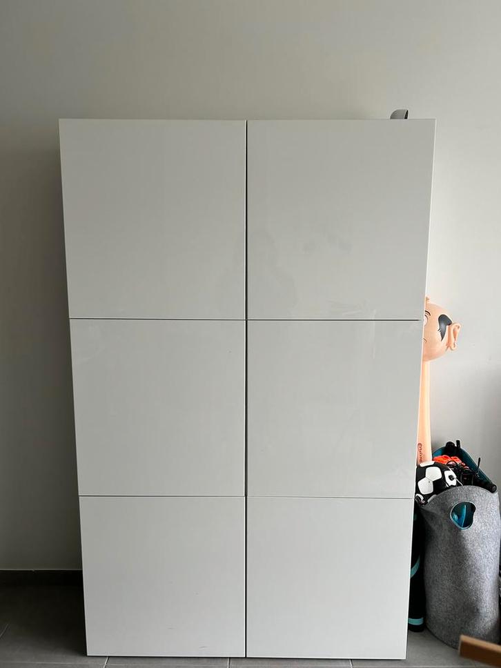 IKEA BESTÅ kast – modern wit – veel opbergruimte, Maison & Meubles, Armoires | Penderies & Garde-robes, Utilisé, 150 à 200 cm